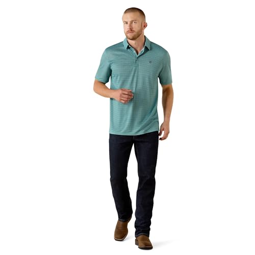 Polo clásico para hombre de ARIAT con estampado completo miniatura 3