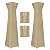 OutdoorLines Waterproof Outdoor Patio Heater Covers with Zipper and Storage Bag, Dust-Proof UV-Resistant Windproof Propane Heavy Duty Heater Cover for Standing Heater, 2 Packs-90Hx23Lx23W inch Camel