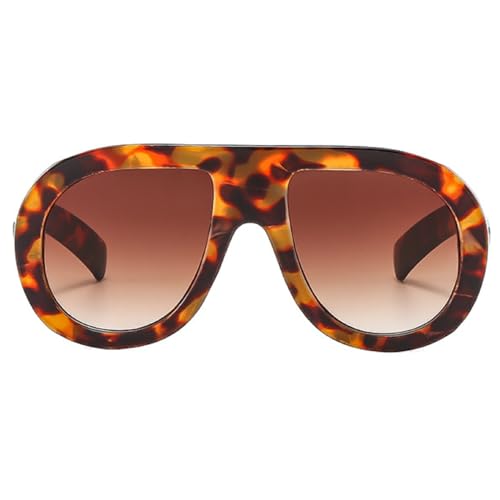 Image of Popular Fashion Pilot Sunglasses Women Retro Chunky Designer Men Punk Gradient Shades UV400 Oversized Sun Glasses