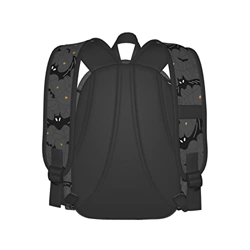 Black Bats Spider Web Large Capacity Backpack Lightweight Personalized Laptop Bag Tablet Travel School Bag with Multiple Pockets3