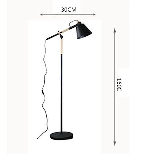 ¿Poca luz al leer? Lámpara de pie industrial ajustable 5