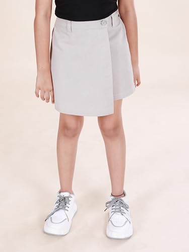 Image of KiddoPanti Girls Denim Over Lap Shorts