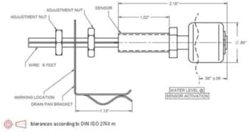 Universal Secondary Drain Pan Condensate Float Switch - CS-3