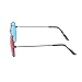 Uxcell a10111700ux0001 Metal Arms Anaglyph 3D Eyeglasses