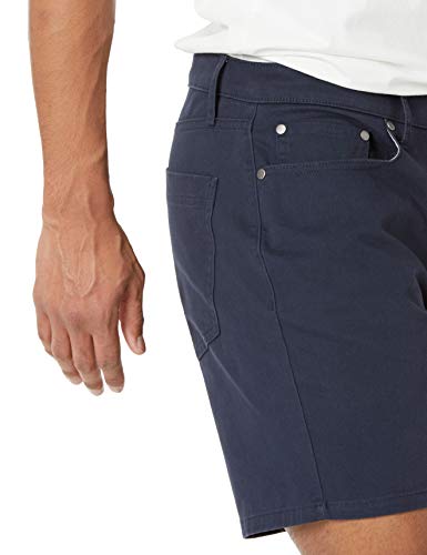 Image of Amazon Essentials Men's Straight-Fit 9 inch Inseam Stretch Cotton Twill 5-Pocket Shorts