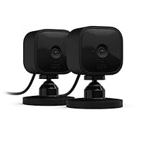 Blink Mini - Videocamera di sicurezza intelligente per interni, plug-in, video HD 1080p, rilevazione...