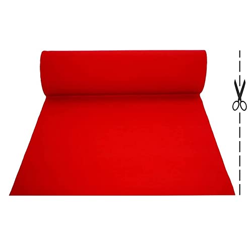 Movie Night Red Aisle Runner Red Carpet Event Runner Wedding Rug for Indoor Outdoor Beach Wedding Party Decorations 200gsm Thickness
