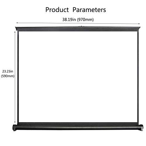 Pantalla portátil manual para proyector de 40 pulgadas miniatura 2