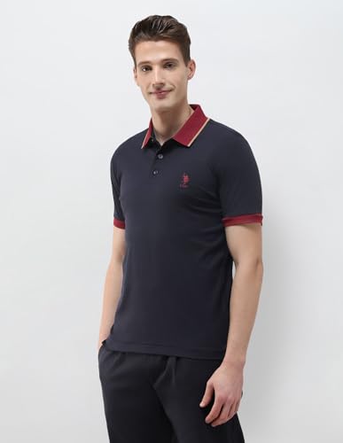 Image of U.s.Polo Association Men's Solid Slim fit Polo Shirt