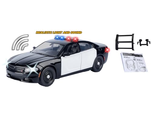 Motormax 2023 Charger Pursuit Police Car 1:24 Modelo miniatura 3