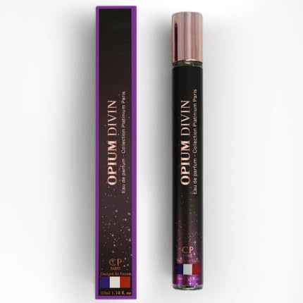 Collection Platinium Paris Opium Divin Eau de Parfum, Notes de Jasmin et Fleur d'Oranger, 35ml