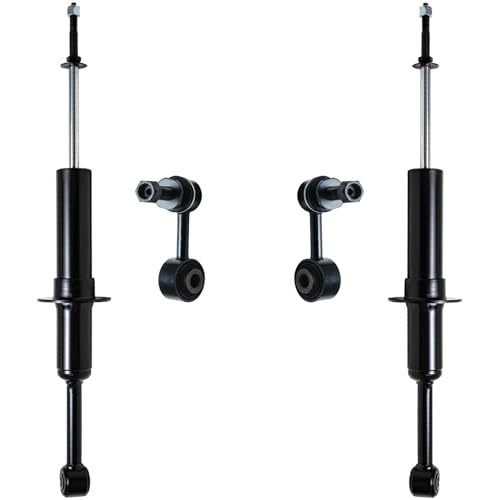 Image of Detroit Axle - Front Shocks Sway Bars for 2007-2021 Toyota Tundra, 2 Shock Absorbers 2 Sway Bar End Links 2008 2009 2010 2011 2012 2013 2014 2015 2016 2017 2018 2019 2020 Replacement