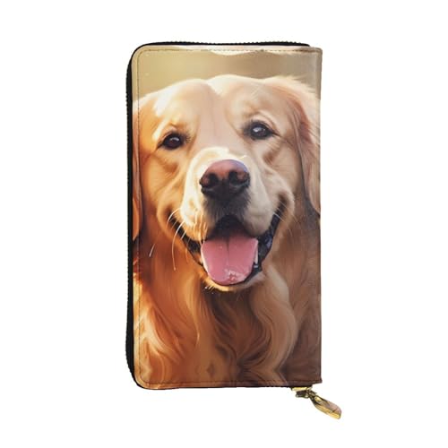 Portefeuille pour femme motif Golden Retriever le cadeau en cuir parfait avec compartiments