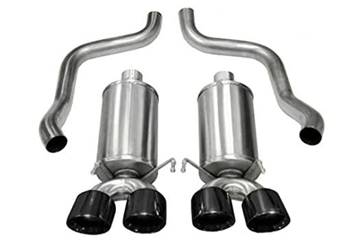 Corsa 21012BLK Axle-Back Exhaust (Chevrolet Corvette C6 2009-2013), 1 Pack