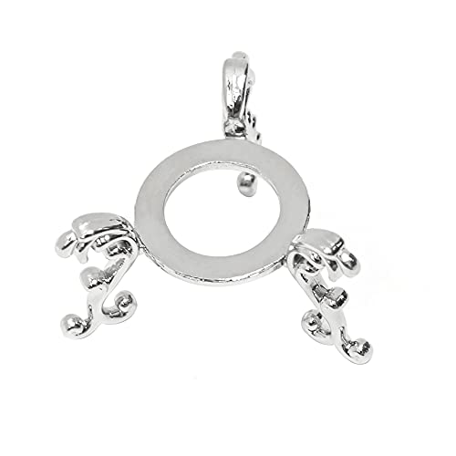 Framendino, 2 Inch Silver Crystal Ball Stand Display Holder for Sphere Egg Decoration Collections