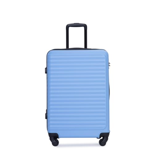 3 Piece Luggage Set, Suitcase Set, Luggage, Expandable, with Two Hooks, Trolley Case, with Universal Wheels, Combination Lock, 20/24/28 Inches,light Blue3