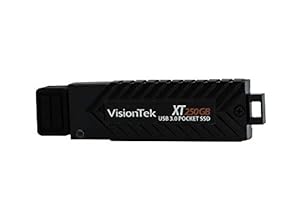 VisionTek XT 250 Gigabyte (GB) USB 3.0 Pocket SSD (901239) | Up to 449MB/s Read &amp; 445 MB/s Write Speeds | Bootable Drive | TLC NAND, SMI Controller | Compatible with PS3/PS4 &amp; Xbox One S/X