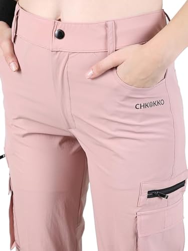 Image of CHKOKKO Women's Regular Fit low Rise Track Pant