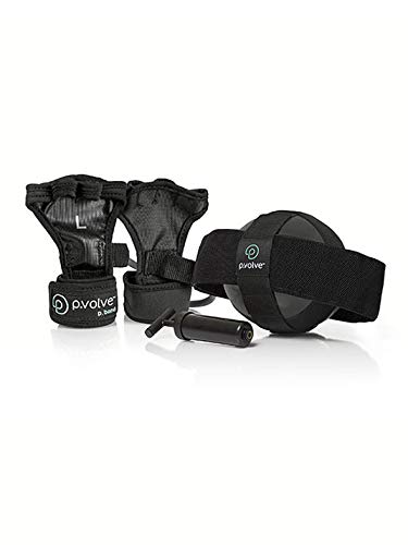 P.volve Premium Kit - Home Workout Equipment with Workout Ball and Reistance Bands for at Home Workouts and Fitness (Black)