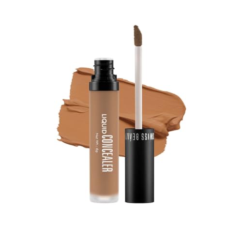 Swiss Beauty Liquid Light Weight Concealer With Full Coverage |Easily Blendable Concealer For Face Makeup With Matte Finish | Shade- Warm-Sand, 6g
