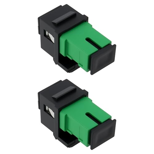SG Store 2X Módulo Adaptador de Fibra óptica SC A SC APC Monomodo Simplex Acoplador Keystone Jack
