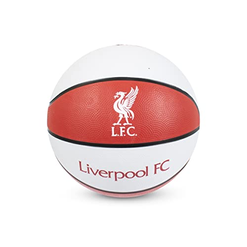 Hy-Pro Officially Licensed Liverpool F.C. Basketball, White / Red, 7