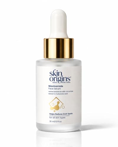 Image of Niacinamide Face Serum with Cucumber Extract and Hyaluronic Acid | Helps Reduce Dark Spots | 30 ml | Face serum | Niacinaminde + cucumber+ hyaluronic serum |