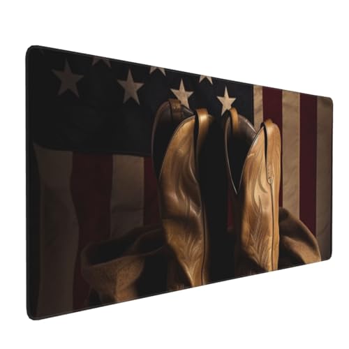 Tapis de souris XXL imperméable antidérapant avec bords cousus pour bureau
