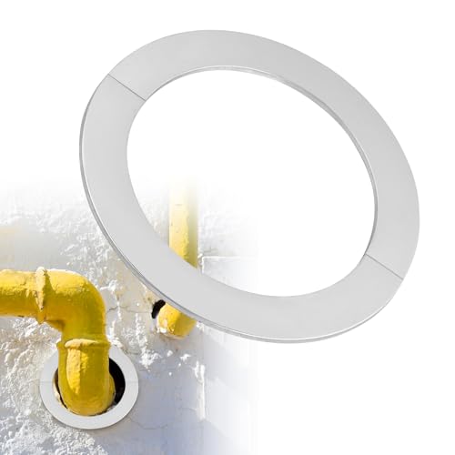Tubo de Humos para Tubos, Embellecedor Radiador, Embellecedor para Grifos, Diámetro Interior 160mm, Divididas de Acero Inoxidable Cromado para Válvula, Embellecedor Radiador Calefaccion