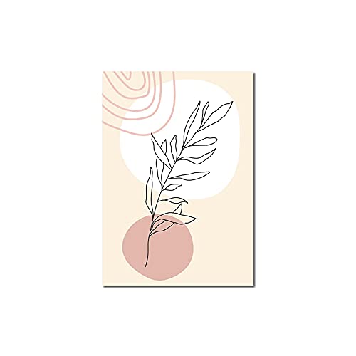 Affiche Boho Botanique Abstrait Ligne Art Dessin Plante Décor Moderne - 2