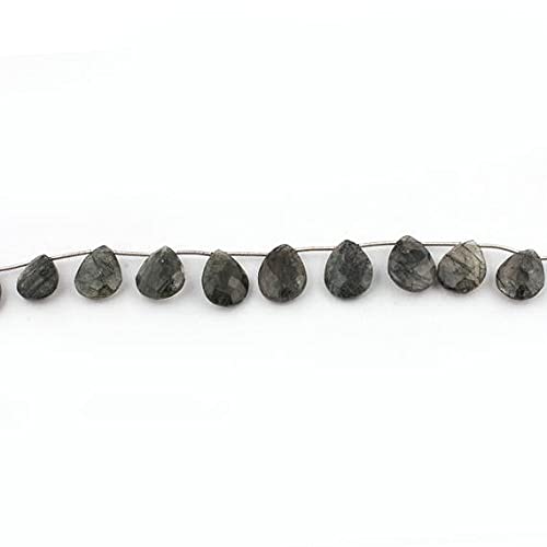 Quartz rutilé noir LKBEADS de qualité supérieure perles gouttes poires pour bijoux haut de gamme