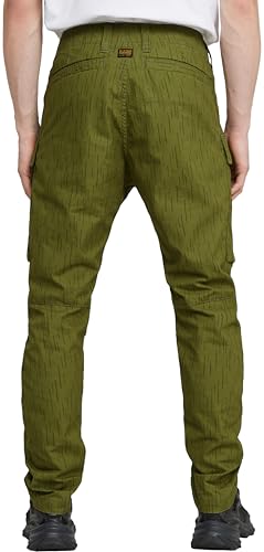 G-STAR Raw - Mens 3D Regular Tapered Cargo 3.0 Pants, Color Mayfly Rain Camo, Size: 32W x 32L2