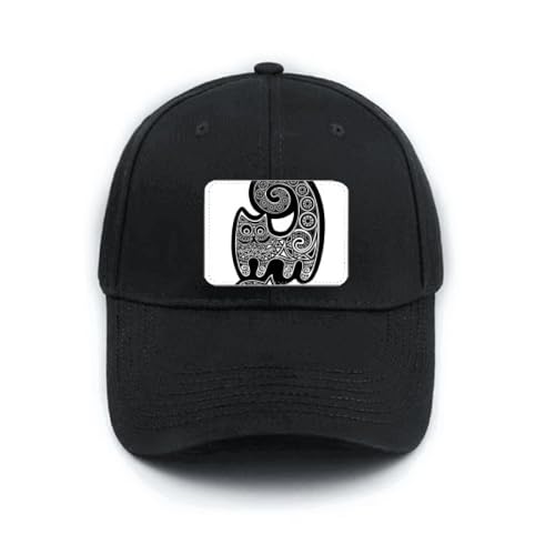 Casquette baseball noire chat style urbain idéale pour les sorties en ville