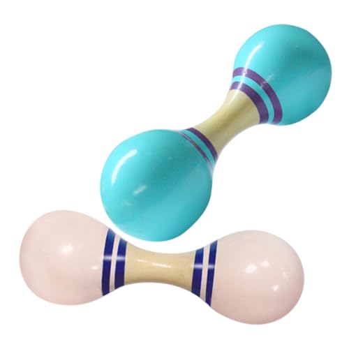 ifundom 2 Pcs Para Niños Pequeños Maracas De Madera Para Bebés Musical Aprendizaje Montessori Instrumento Preescolar Percusion Percusion Percusion Maracas