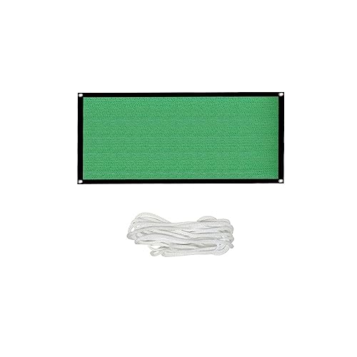 SENRISE 2 * 4m/6.6 * 13.1ft Green Sun Shade Sails Canopy, Shade Sail UV Block for Patio Garden Outdoor Facility and Activities Easy Setup Mesh Canopy Cover with Grommets