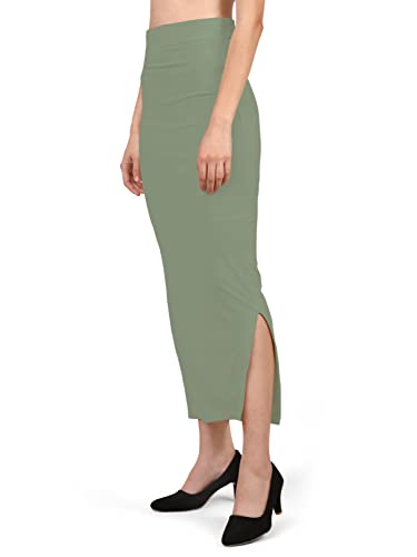 Image of Mehrang Stretchable Saree Shapewear Petticoat for Women, Cotton Blended,Petticoat,Skirts for Women,Shape Wear Dress for Saree
