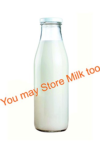 Image of Pure Source India Glass Bottle, 500ml, Set of 2, Clear