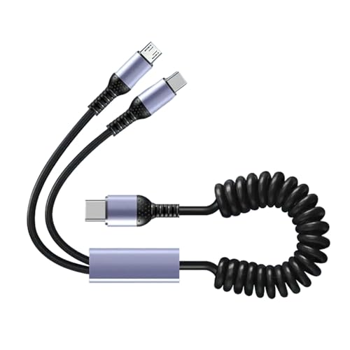 �Ԃ���щƒ�p�_�u�� MicroUSB/Type C �[�d���C���A �g���\�ȃX�v�����O�A �f�[�^�`���P�[�u���A �i�[�\�ȃX�v�����O �P�[�u���t��