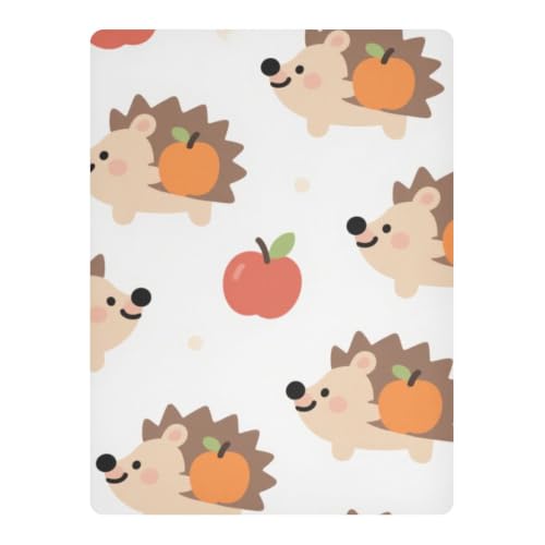 Drap-housse imperméable berceau hérisson marron pour de douces nuits