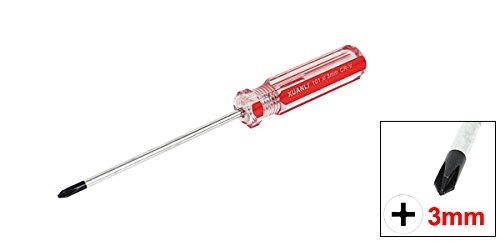 Sourcingmap 3mm Magnetic Tip Plastic Nonslip Grip Cross Head Phillips Screwdriver, Black,clear,silver - Image 3