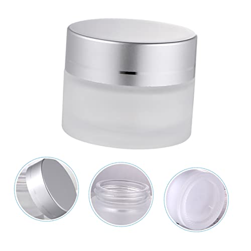 DOITOOL 6pièces Pots Verre Mât Pour Crème Avec Couvercle Contenants Idéaux Pour Crème De Visage