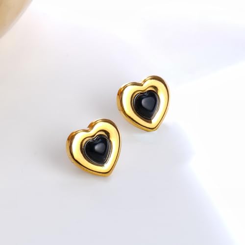 Image of Rubans Demi Fine Stainless Steel Stud Earrings Daily Gift for Women & Girls