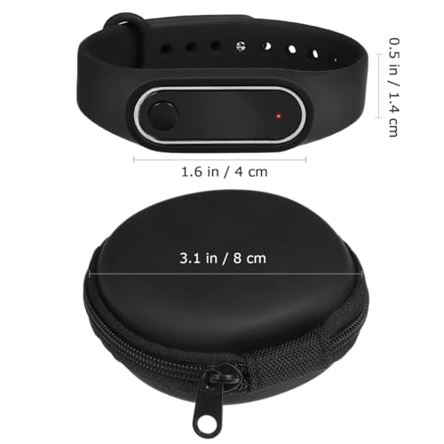 Image of Gatuida Black Wristbands 2 Pcs Anti-Static Bracelet Wireless Bracelet Anti Static Wrist Strap Bracelet to Remove The Body Static Bracelet for Women Universal Static Belt Men and Women, medium
