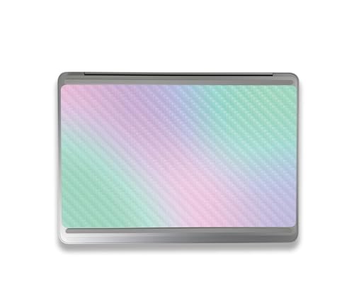 Image of MightySkins Carbon Fiber Skin Compatible With Microsoft Surface Laptop Studio 2 (2023) Full Wrap Kit - Cotton Candy | Protective, Durable Textured Carbon Fiber Finish | Easy To Apply | Made in the USA