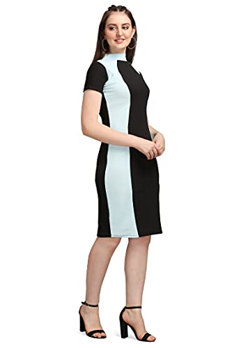 Image of PURVAJA Women's Corduroy Bodycon Knee-Length Cocktail Dress