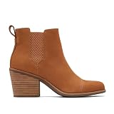 TOMS Women's Everly Cutout Ankle Boot, Tan, 8