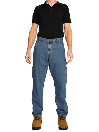 FULL BLUE Carpenter Denim Jeans, Relaxed Fit, Utility Pocket & Hammer Loop4