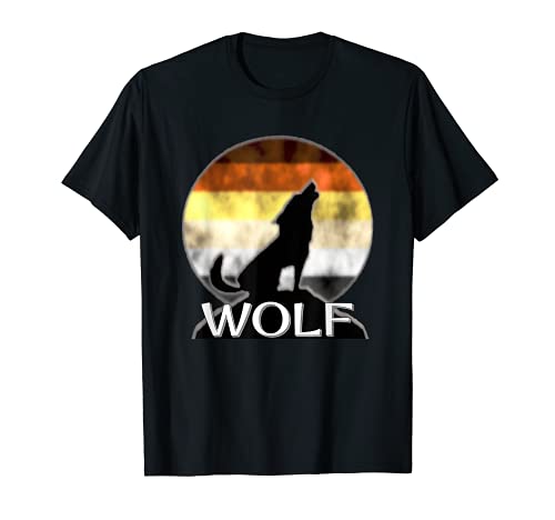 Lobo gay, oso muscular LGBT, regalo de la bandera del orgullo de la hermandad Camiseta