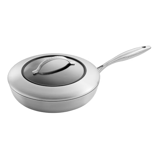 Scanpan 65102800 Stekpanna med Lock, Rostfritt Stål, 28 cm, Silver