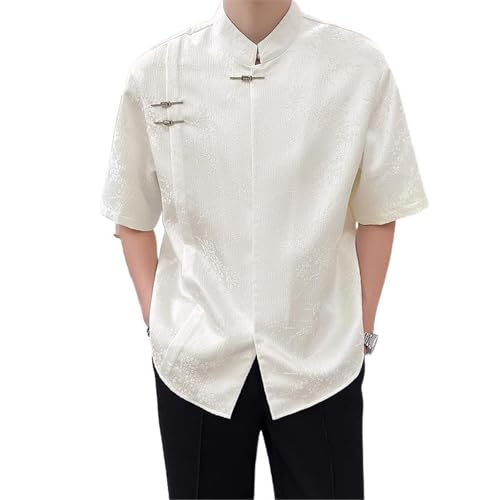 T-Shirt Homme Style Chinois : Oubliez la Chaleur avec ce Col Mao Fluide